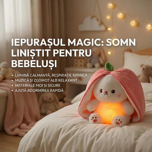 🐰✨ Iepurașul de Pluș Care Respiră – prietenul magic cu urechi mari ✨🐰