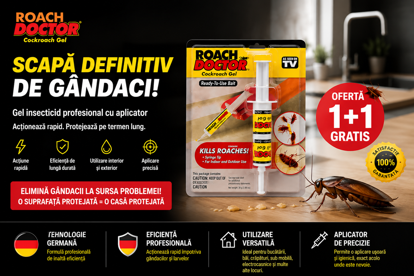 SCAPĂ RAPID DE GÂNDACI! OFERTĂ 1+1 GRATIS
