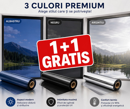 Folie Reflectorizantă Premium 1+1 GRATIS
