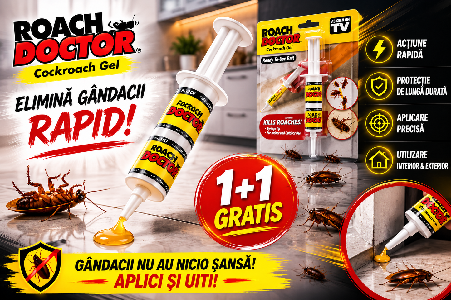SCAPĂ RAPID DE GÂNDACI! OFERTĂ 1+1 GRATIS