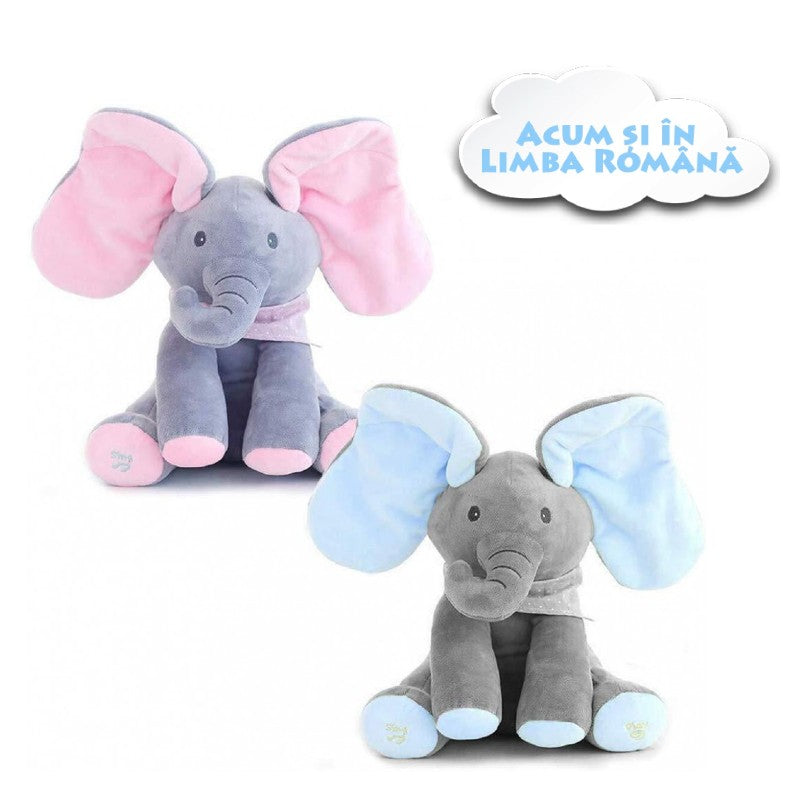 Elefantul Cucu-Bau 🐘💙 – Plușul care face copiii să râdă instant! ✨