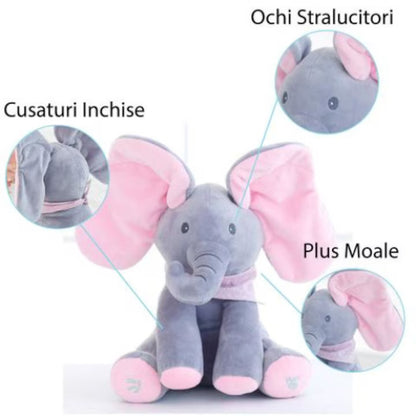 Elefantul Cucu-Bau 🐘💙 – Plușul care face copiii să râdă instant! ✨