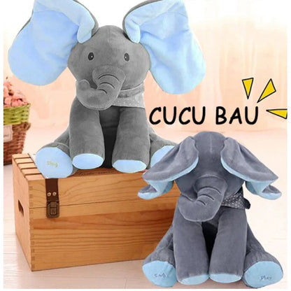 Elefantul Cucu-Bau 🐘💙 – Plușul care face copiii să râdă instant! ✨